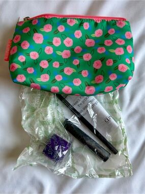Clinique Cosmetic Pouch with samples